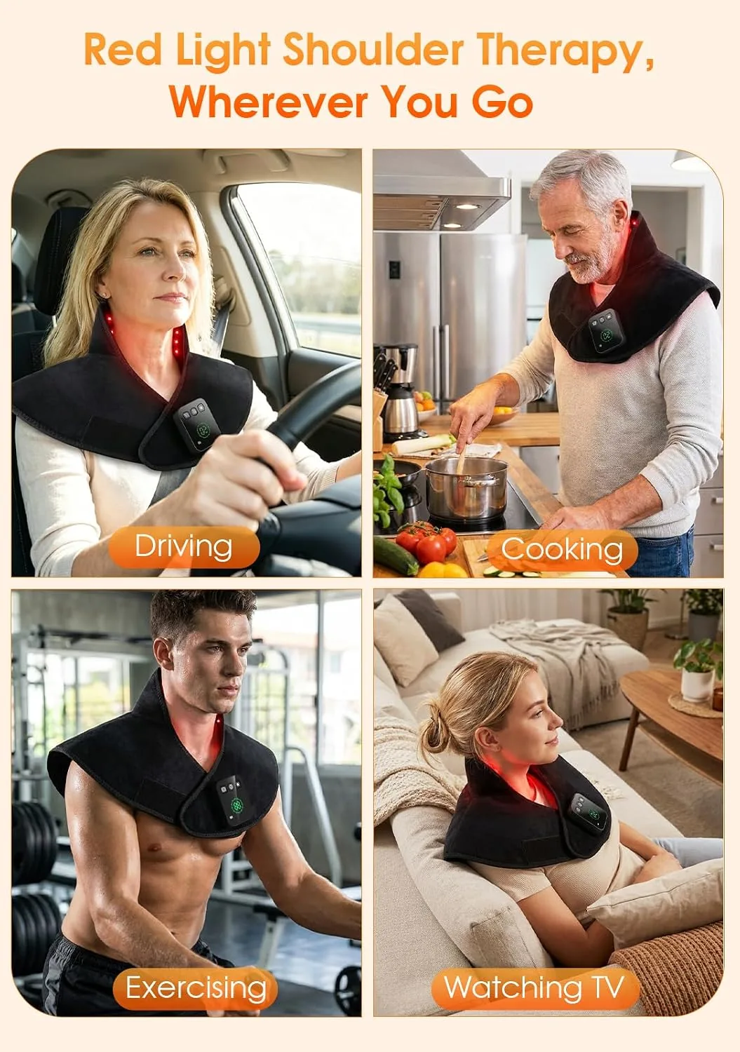 Essential neck and shoulder wrap lifestyle image