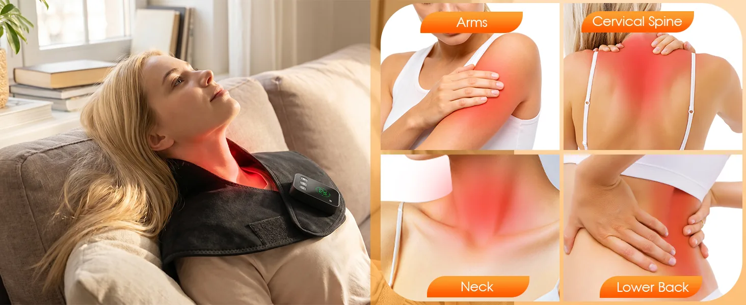 LAFCARE Essential Neck & Shoulder Wrap light therapy panel