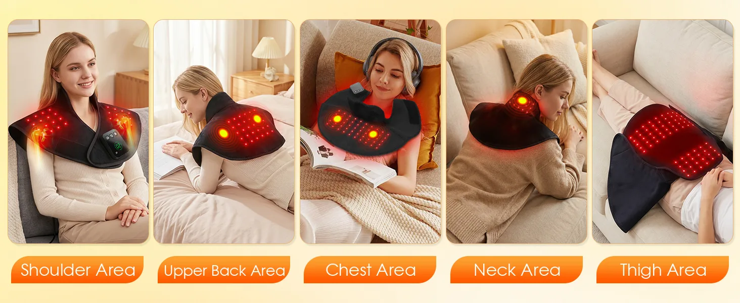 LAFCARE Essential Neck & Shoulder Wrap massage and timer panel
