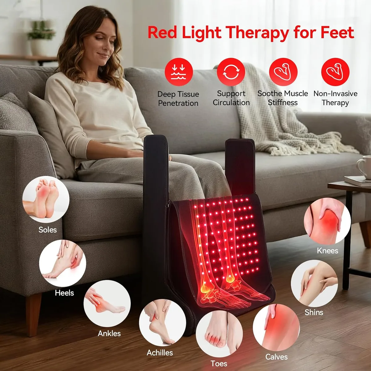 Feet and body therapy usage image