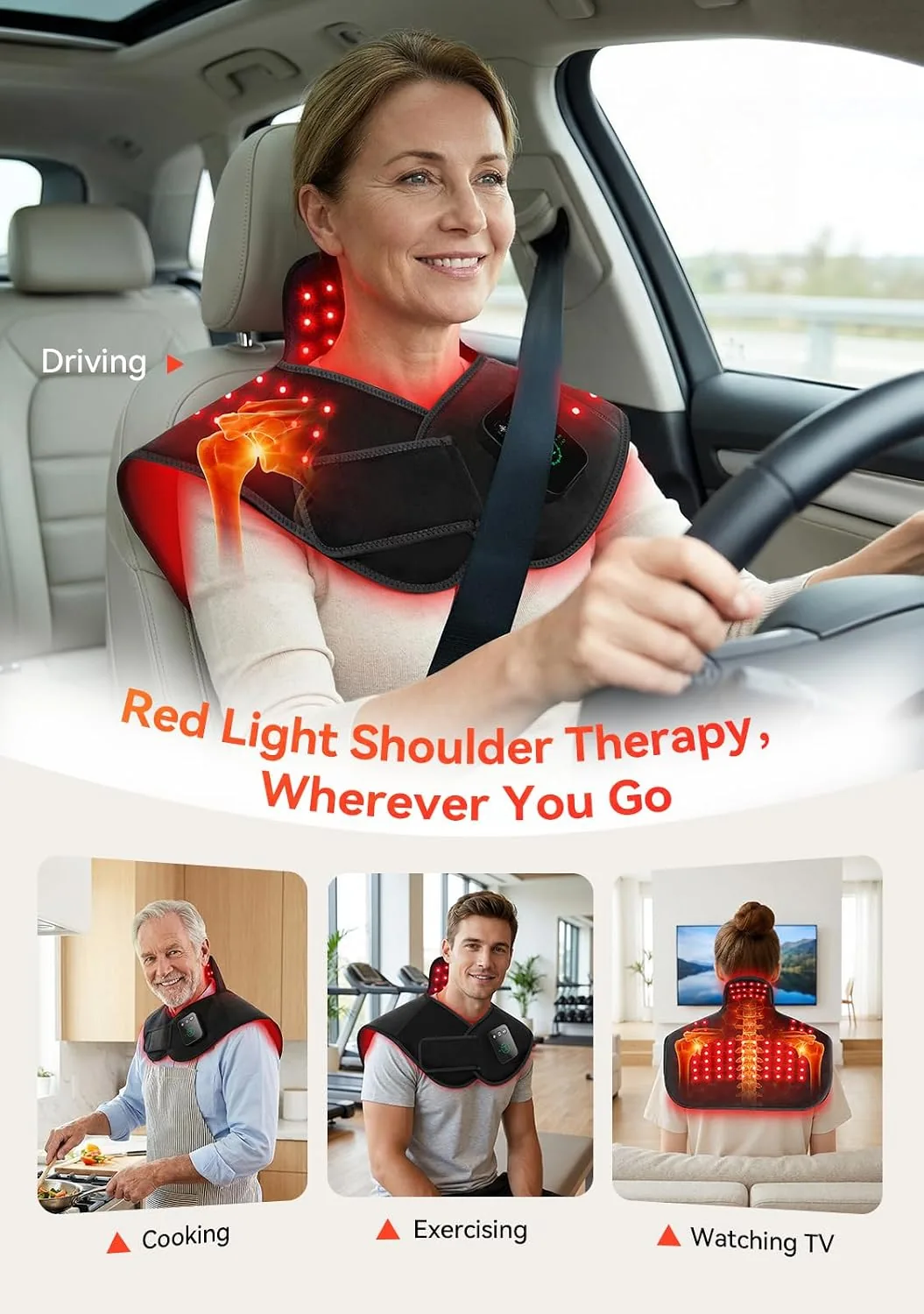 Neck and shoulder wrap wearable fit image